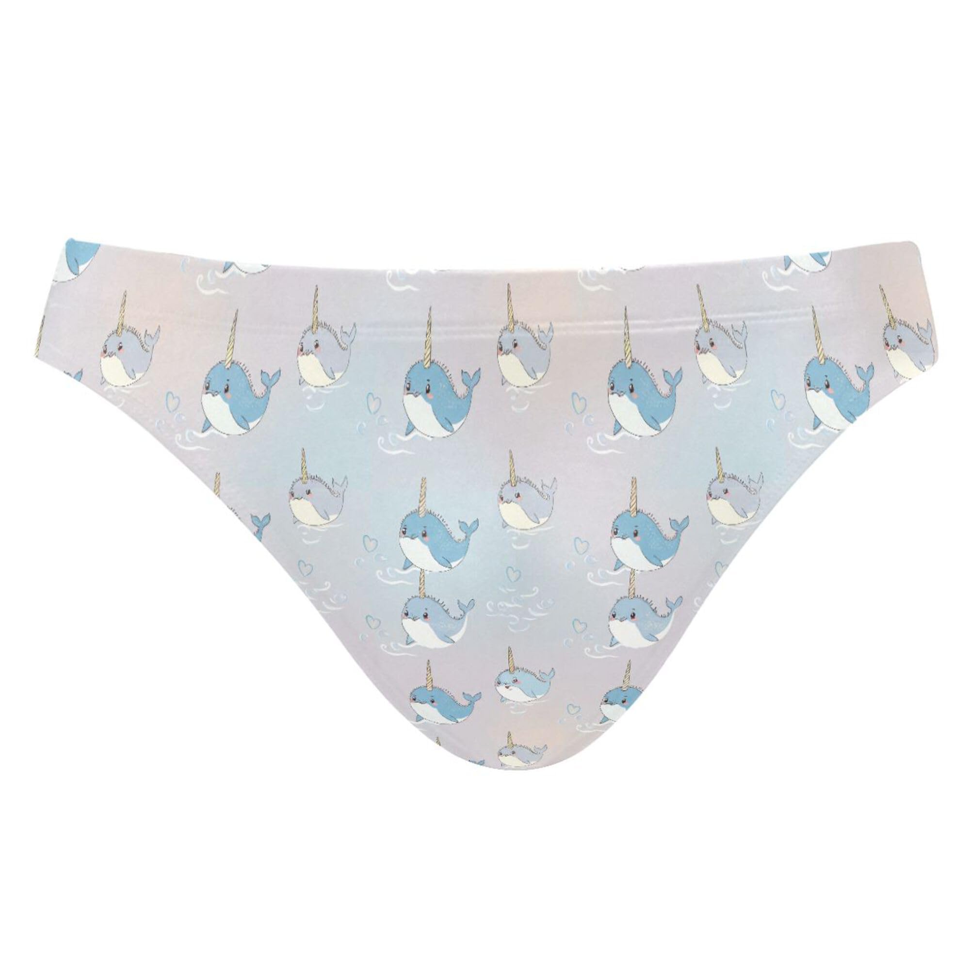 Cute Dolphin Mens Swimwear Swim Briefs Bikini Swimsuit for Summer Beach L B0404642