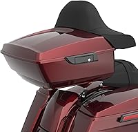Vista 11 de Moto Onfire Harley Tour Pack King Tour Pack Accesorios Respaldo Pad Fit para Harley Touring 1997+ (Manchado Rojo (Brillante))