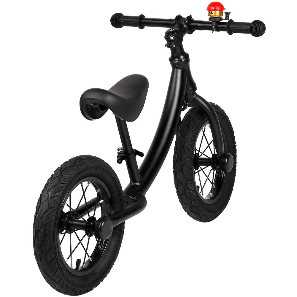 Bicicletta senza pedali per bambini, lega di alluminio, senza pedali, leggera, robusta, durevole, per bambini di età compresa tra 3 e 6 anni, ruote da 12 pollici, altezza