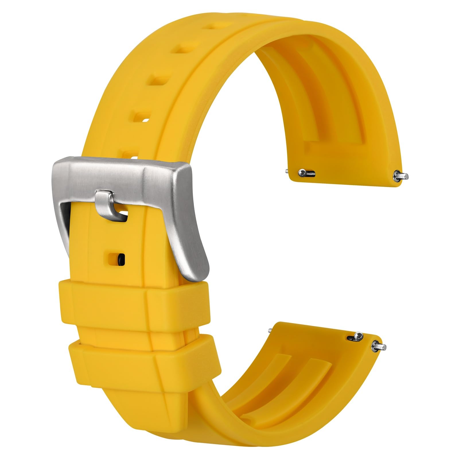 Anbeer Premium Silikon Uhrenarmbänder, Quick Release Gummi Uhrenarmband für Männer und Frauen, wählen Sie Farbe und Breite 18mm 20mm 22mm 24mm