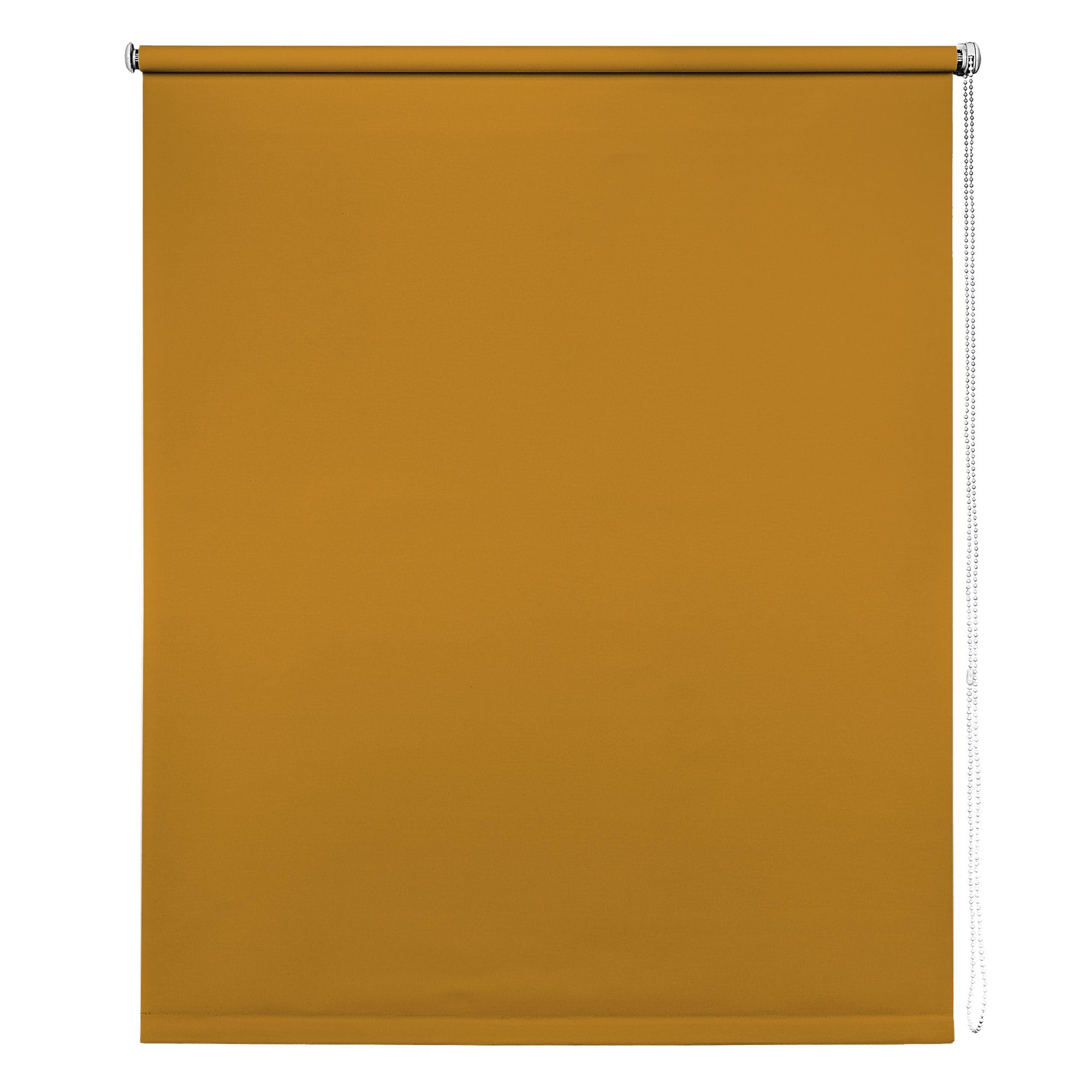 New Edge Blinds New Edgeblinds Thermal Blackout Roller Blinds Ochre 50Cm