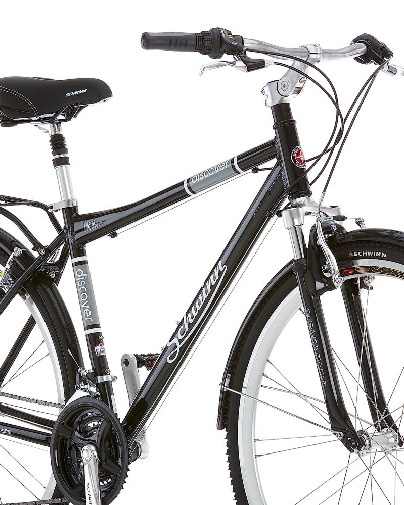 自転車  schwinn 商談成立しました Amazon.com : Schwinn Discover Adult Hybrid Bike for Men and Women