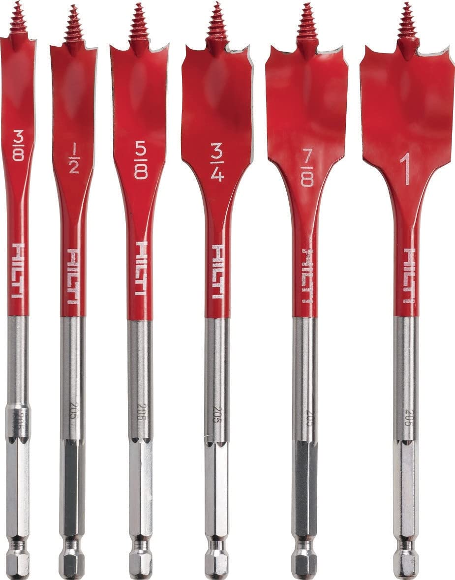 Lot de 6 Embouts à Tête Plate HILTI WDB-S 100 mm