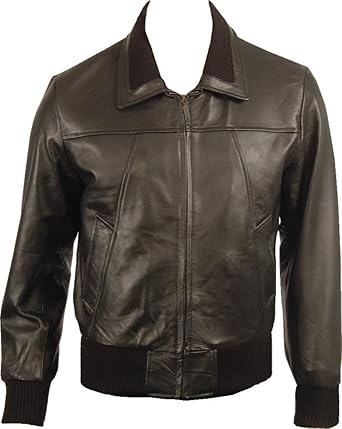 amazon men's leather bomber jacket