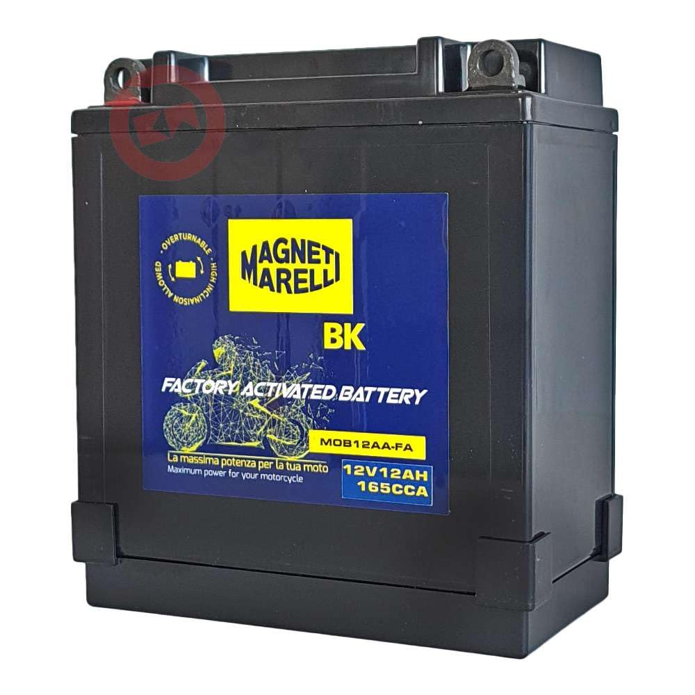 Batteria YB12A-A 12V 12AH Sigillata Pronta all’uso compatibile con HONDA CB 650 750 KAWASAKI GPZ 550