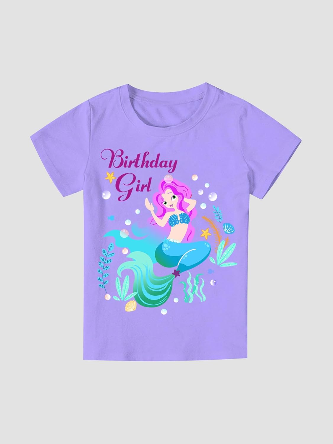 Doctor Unicorn Birthday Girls Mermaid Outfit Set Costume Tutu Skirt Dress, Mermaid Birthday Shirt, Headband & Satin Sash - Image 3
