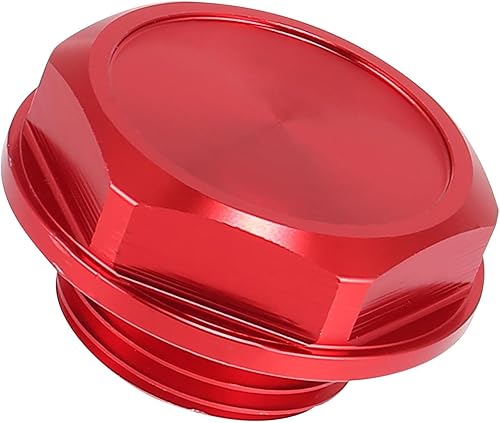 Tapa de tapón de llenado de aceite de motor de gas de aleación de aluminio roja para Toyota TRD Highlander RAV4 Yaris Camry Corolla Tacoma Land
