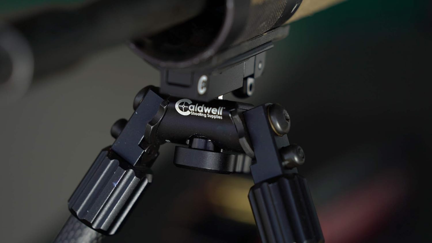 Caldwell Accumax Carbon Fiber M-Lok KeyMod Bipod with Twist Lock Quick-Deployment Legs for Mounting on Long Gun Rifle for Tactical Shooting Range and Sport