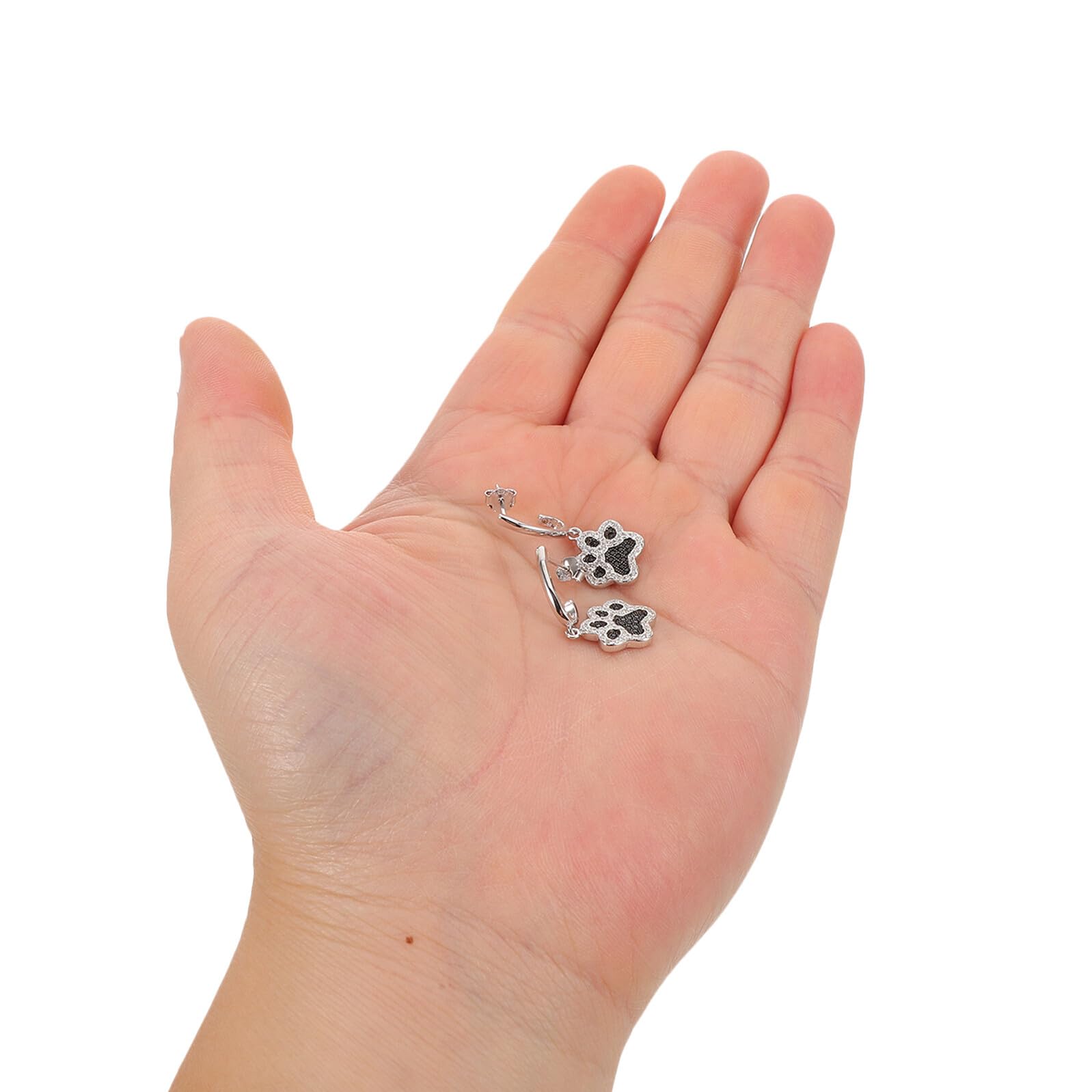 POPETPOP Orecchini Pendenti Donna in Argento 925 a Forma di Artiglio di Cane Zirconi Gioielli Minimalisti Anallergici per Orecchie Sensibili Accessori Moda Versatili e Regalo per Amanti