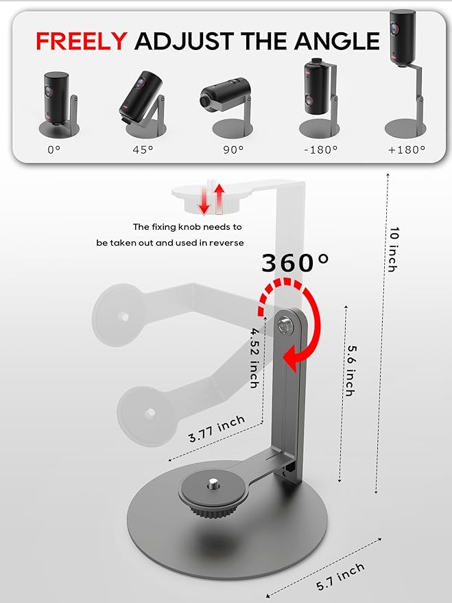 Soporte para Proyector Nebula Capsule y XGIMI Halo+, Ajustable, 360° Rotación miniatura 8