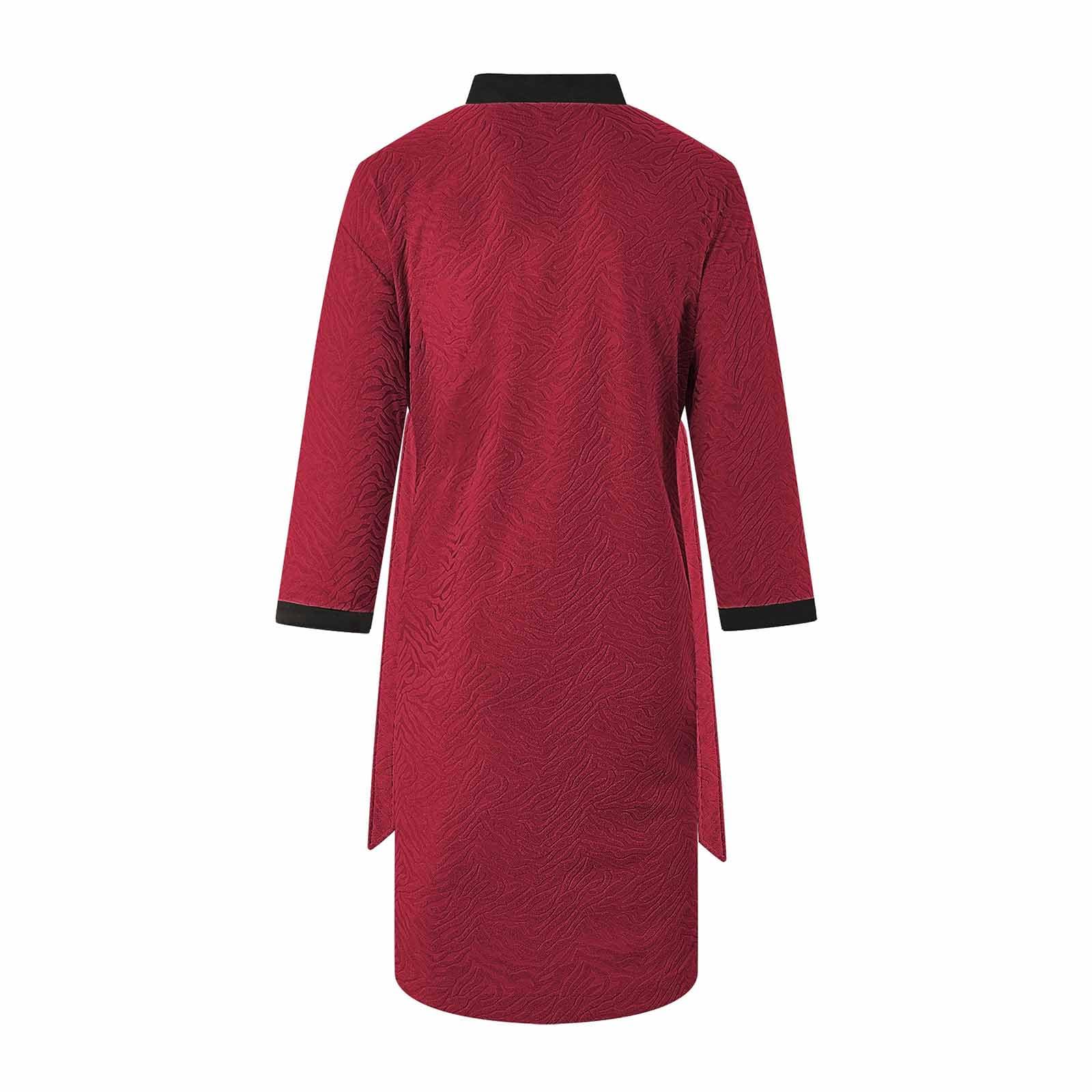 HAOLEI Albornoz Hombre de Rizo Batas Largo de Casa para Hombres Microfibra Bata Kimono Manga Larga Largos Ligero Ropa de Dormir con Cinturón y Bolsillos Suave Cómodo Albornoz Ducha Casual Pijama