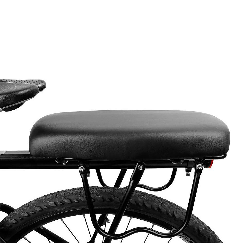 Tissting Bike Back Seat Cushion, Pu Leather Bike Saddle