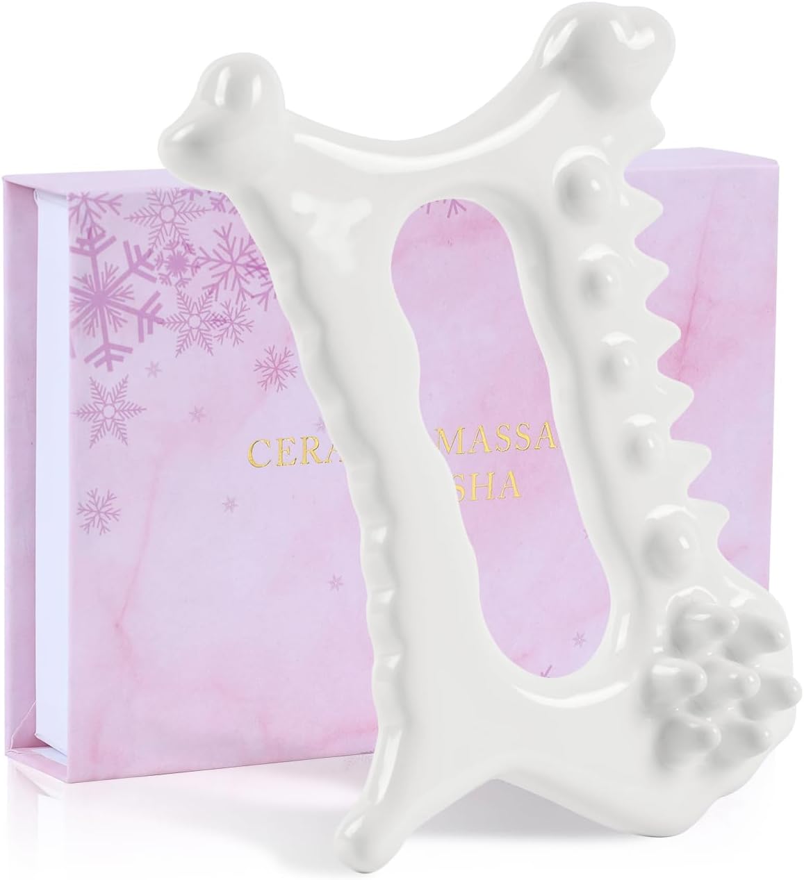 9 in 1 Ceramic Body Gua Sha Facial Tool, Korean Face Body 괄사