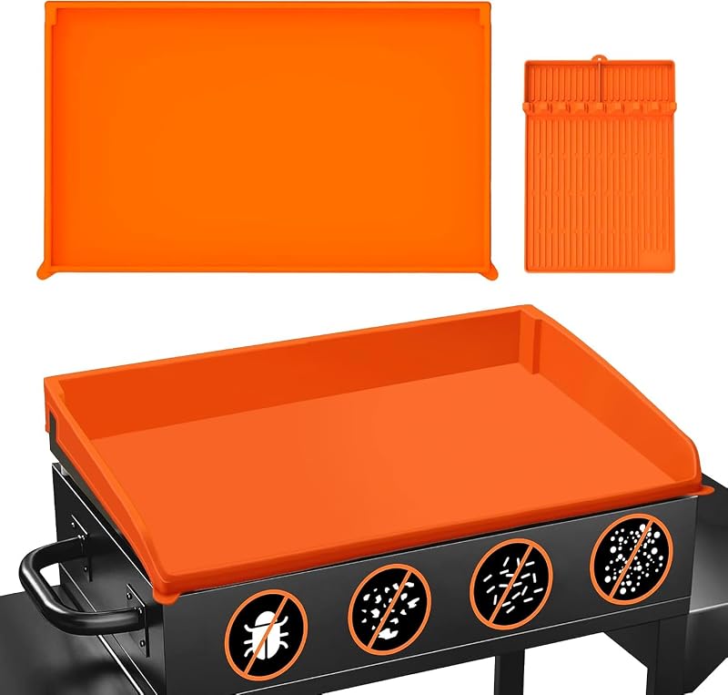 Silicone Griddle Mat for Pit Boss PB5BGD1 Ultimate 5 Burner Griddle 36" | Silicone Griddle Mat Full Edge Protector Non-Stick Grease Proof BBQ Griddle Cover Rust Protection