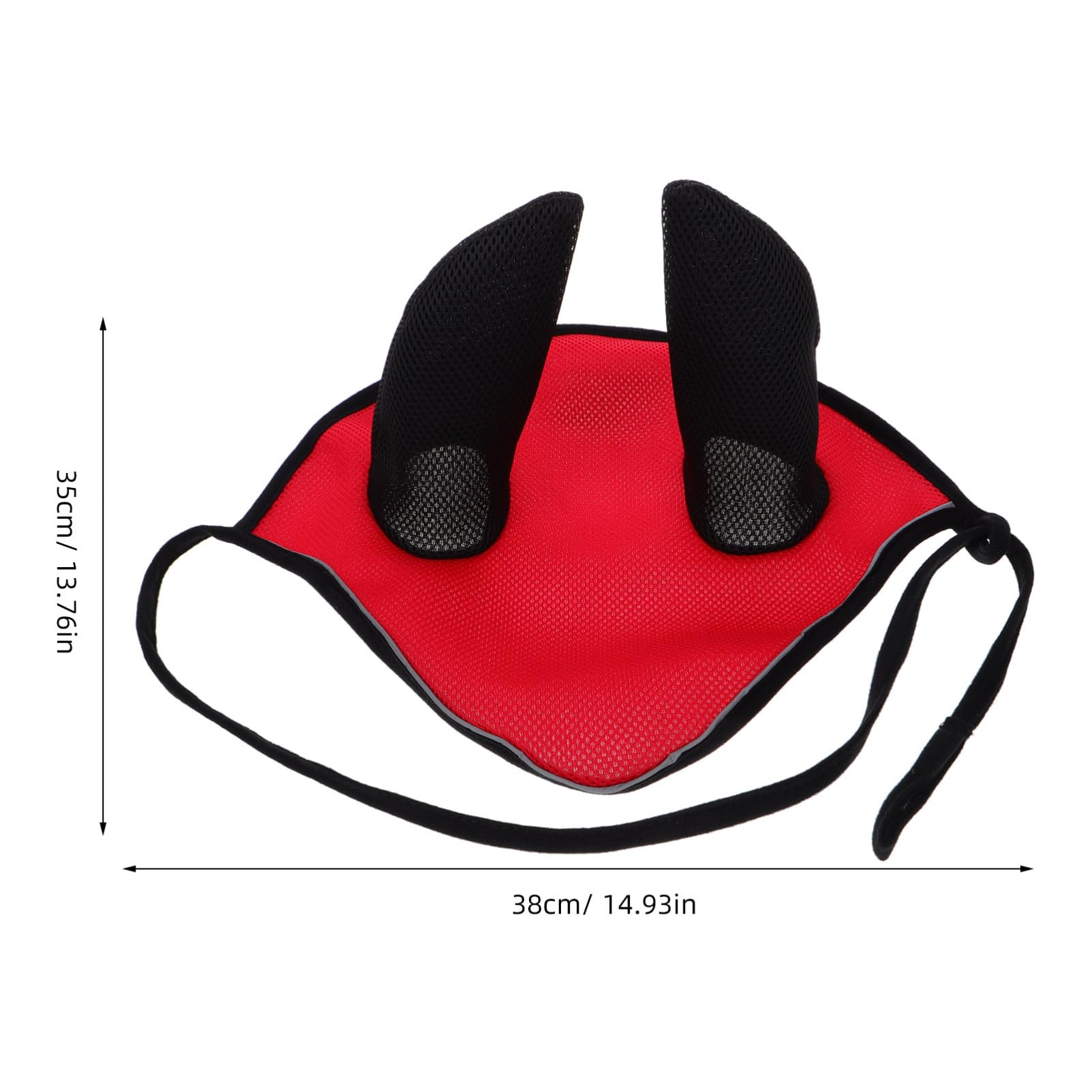MUSISALY Horse Gear Supplies Mesh Fabric Cover Portable Horse Ear Bonnet Breathable Mask