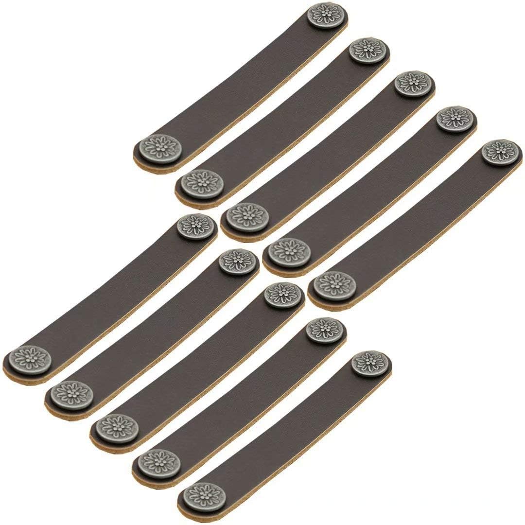 Kuayeocf One Color 10 Pcs Hole Distance 128 Mm Furniture Door Handles Knobs, For Cupboards Wardrobe Dresser