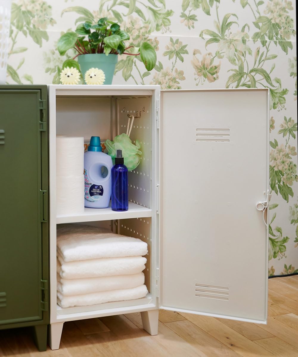 VAZZO ホワイトペグキャビネット 2個セット