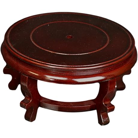 Wooden Fishbowl Display Vase Pot Planter Stand Plant Pot Display Stand (9)