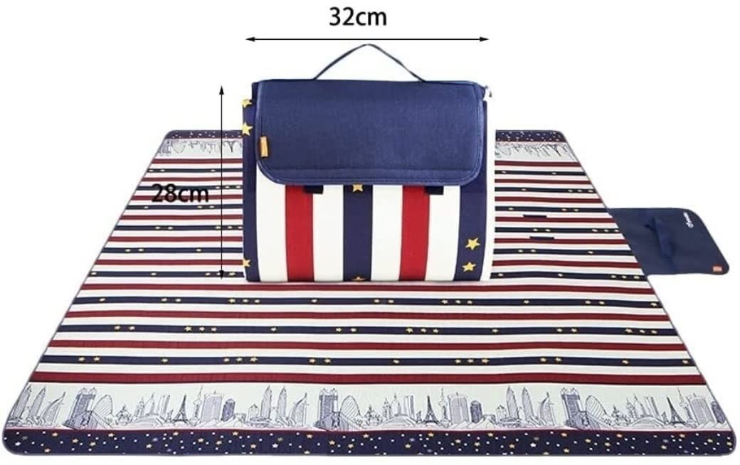 Nappe Pique Nique Accueil en Dehors des couvertures de Pique-Nique Couverture Plage étanche à picnet Sable adapté au Camping Voyage la Extérieur Tapis(B)