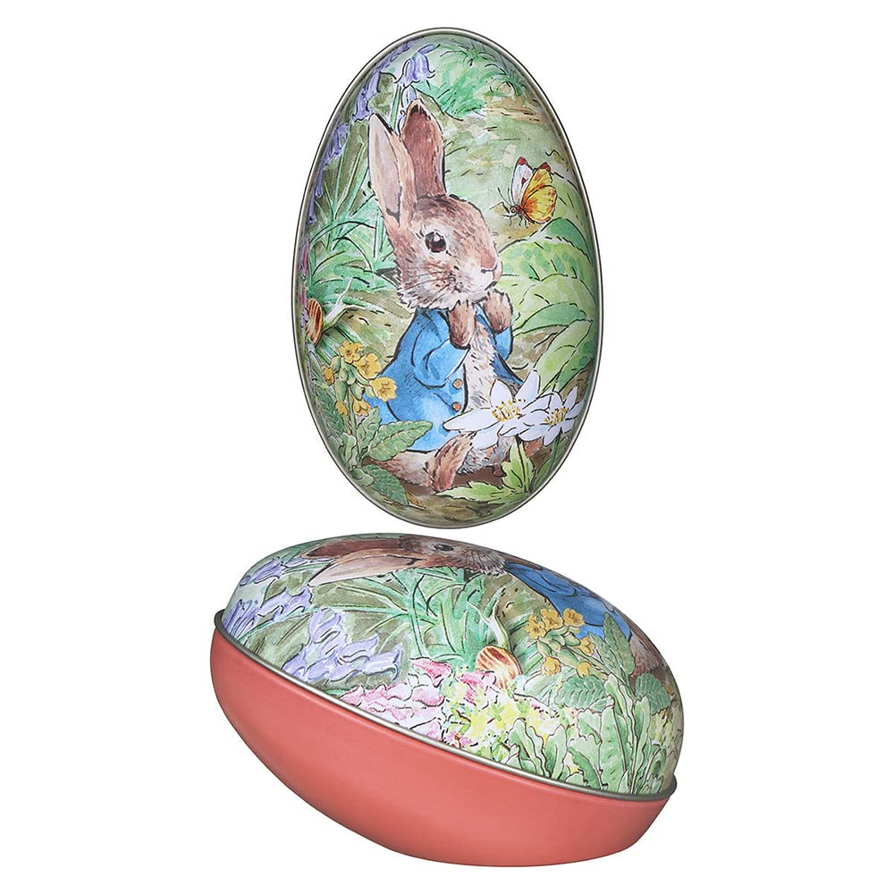 Crafty Capers Flower Garden | Cute Peter Rabbit Two-Part Tinware Egg | Fillable Easter Gift