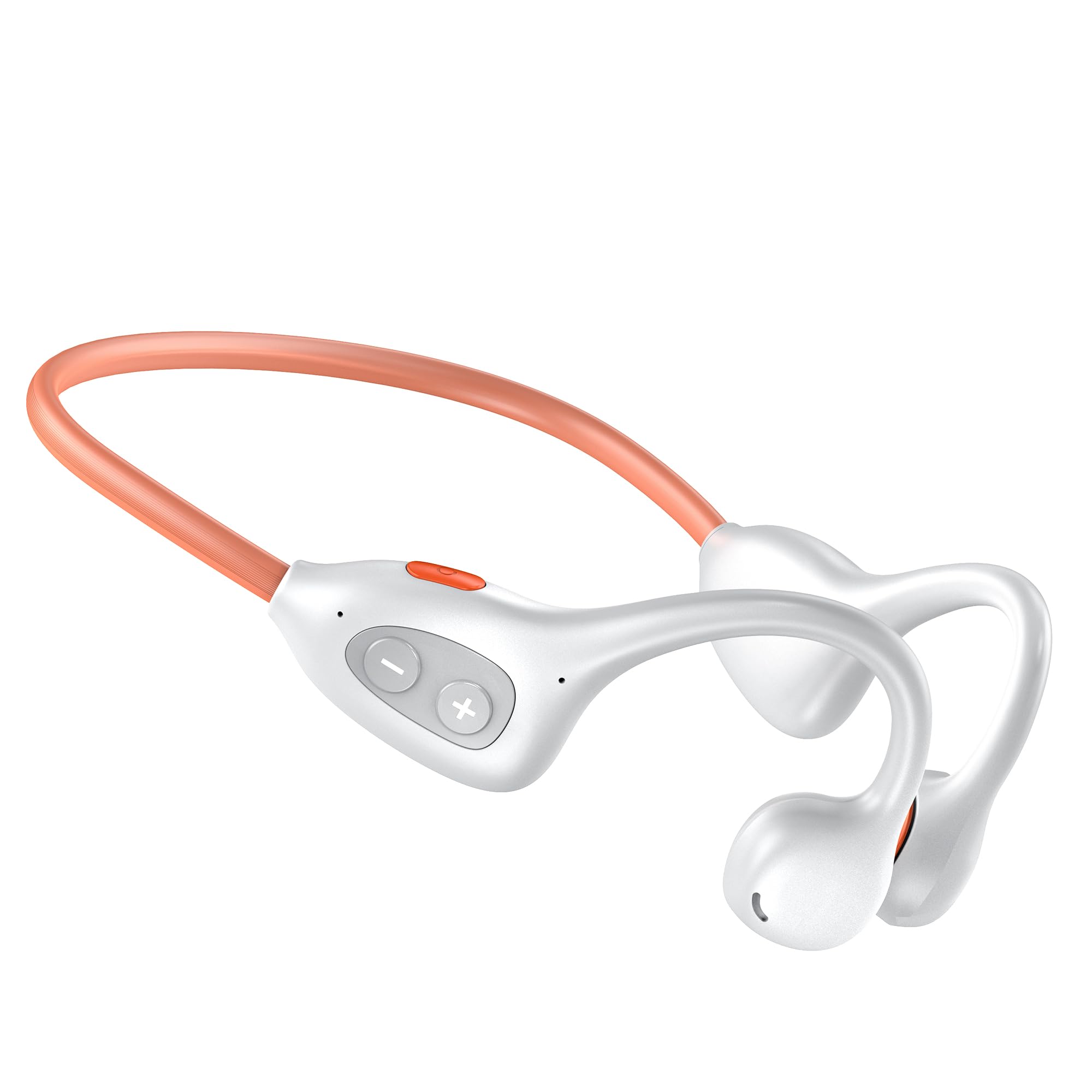 Auricolari aperti, Bluetooth 6.1, wireless a conduzione d'aria, auricolari sportivi, impermeabili IPX6, chiamate chiare, auricolari leggeri per corsa, ciclismo e allenamento (bianco)