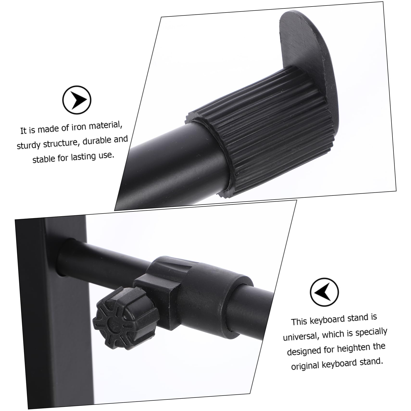 Kisangel Electric Organ Stand Keyboard Rack Universal Keyboard Stand Height Extension