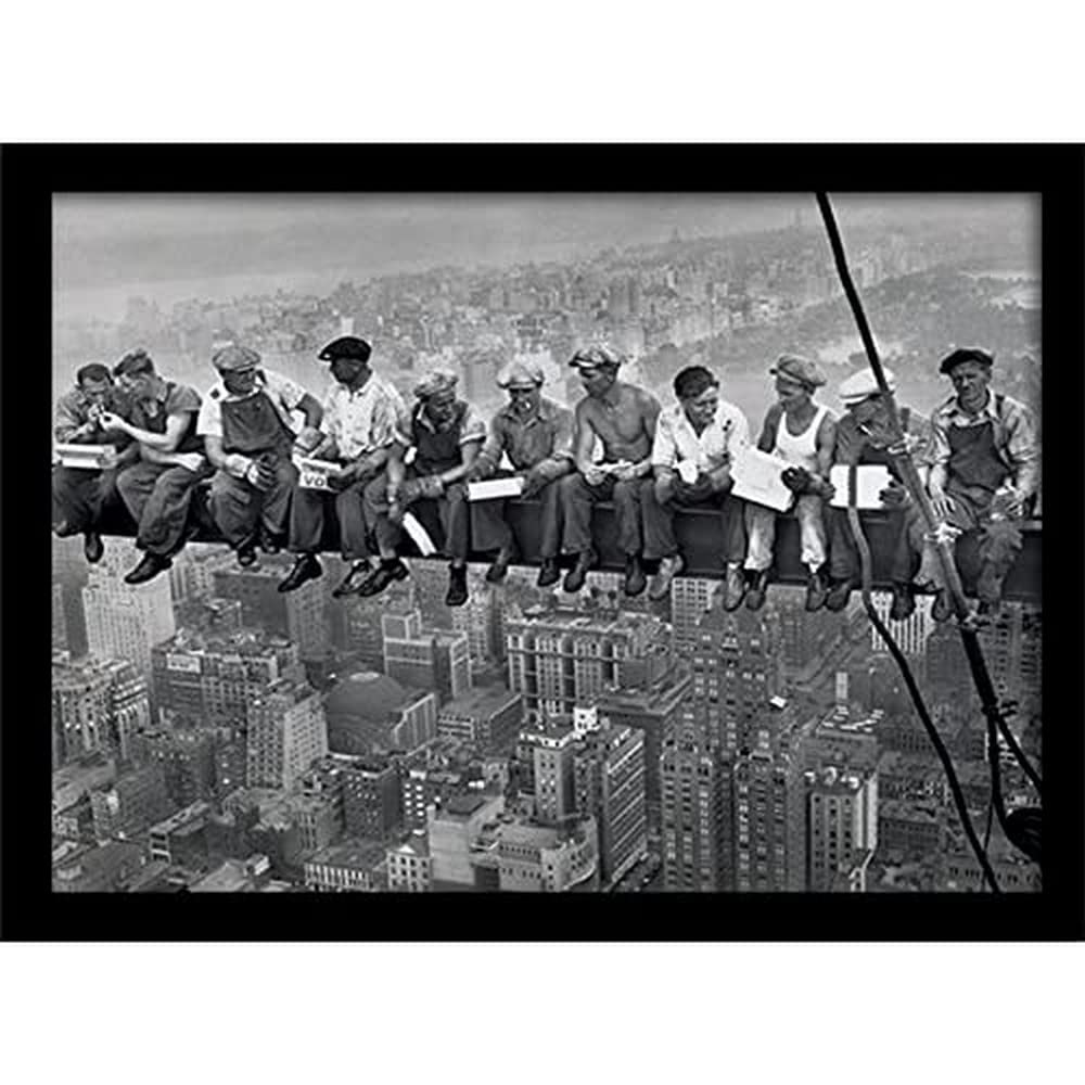 Pyramid International Lunch On A Skyscraper Memorabilia, Multi-Colour, 30 x 40 cm