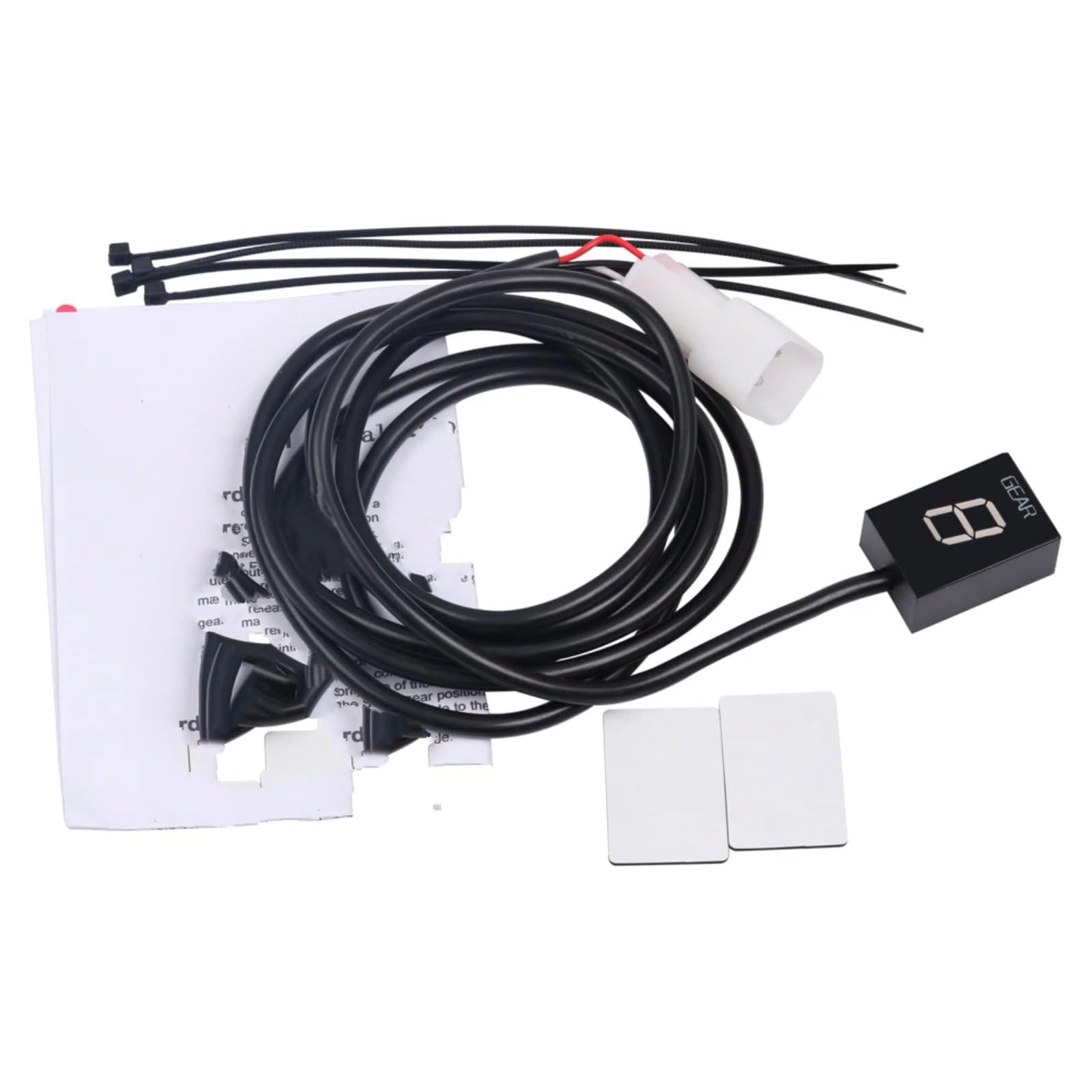 Indicateur Rapport Engagé Moto Digital - Compatible Z1000 2003-2006, ER6N, Ninja 650R 2006-2011 (Vert)
