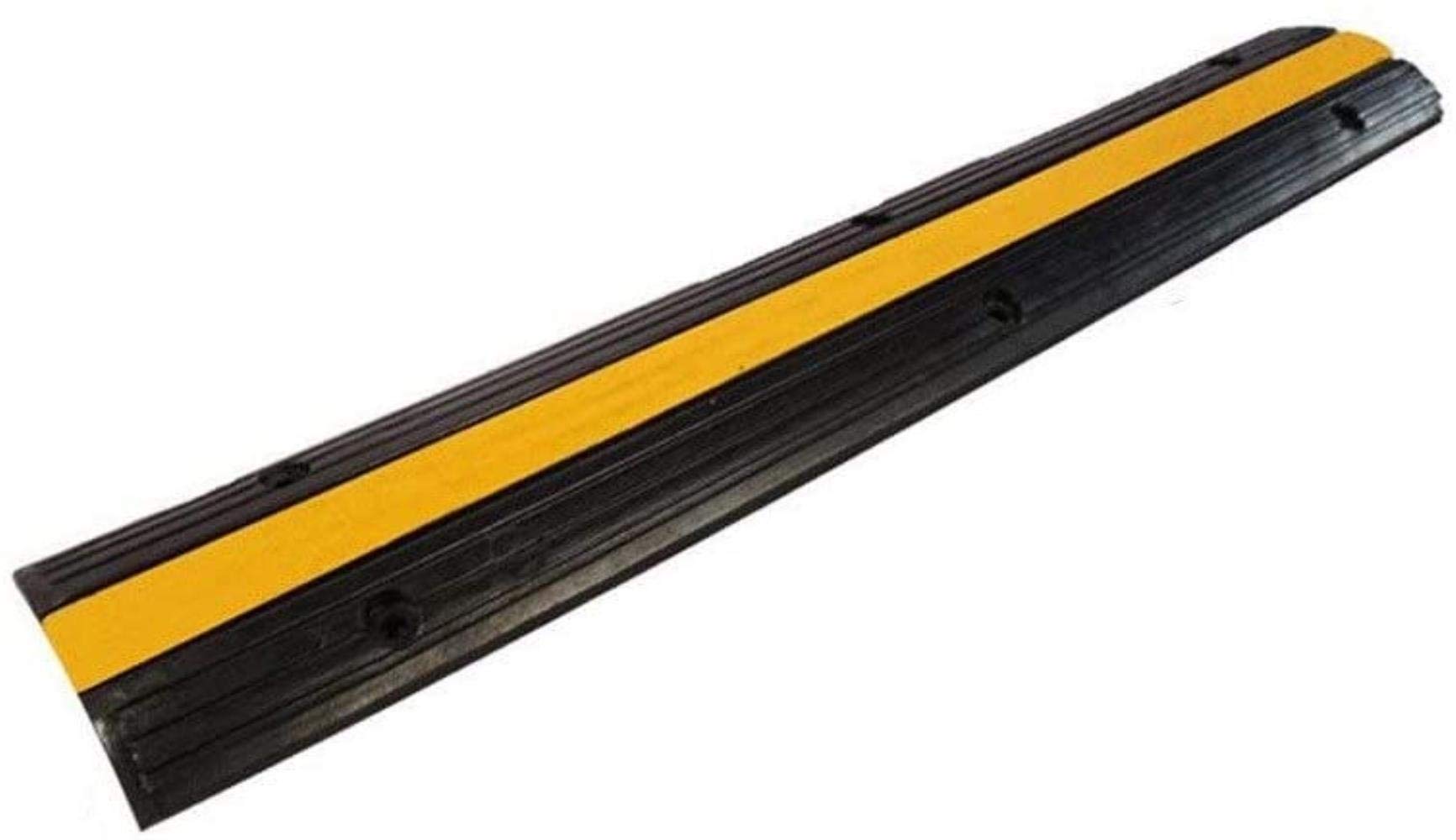 Home Doorway Deceleration Zone, Small Light Vehicle Ramps Bicycle Scooter Safety Ramps Community Apartment Retard Pad (Color : A, Size : 100 * 15 * 3CM)