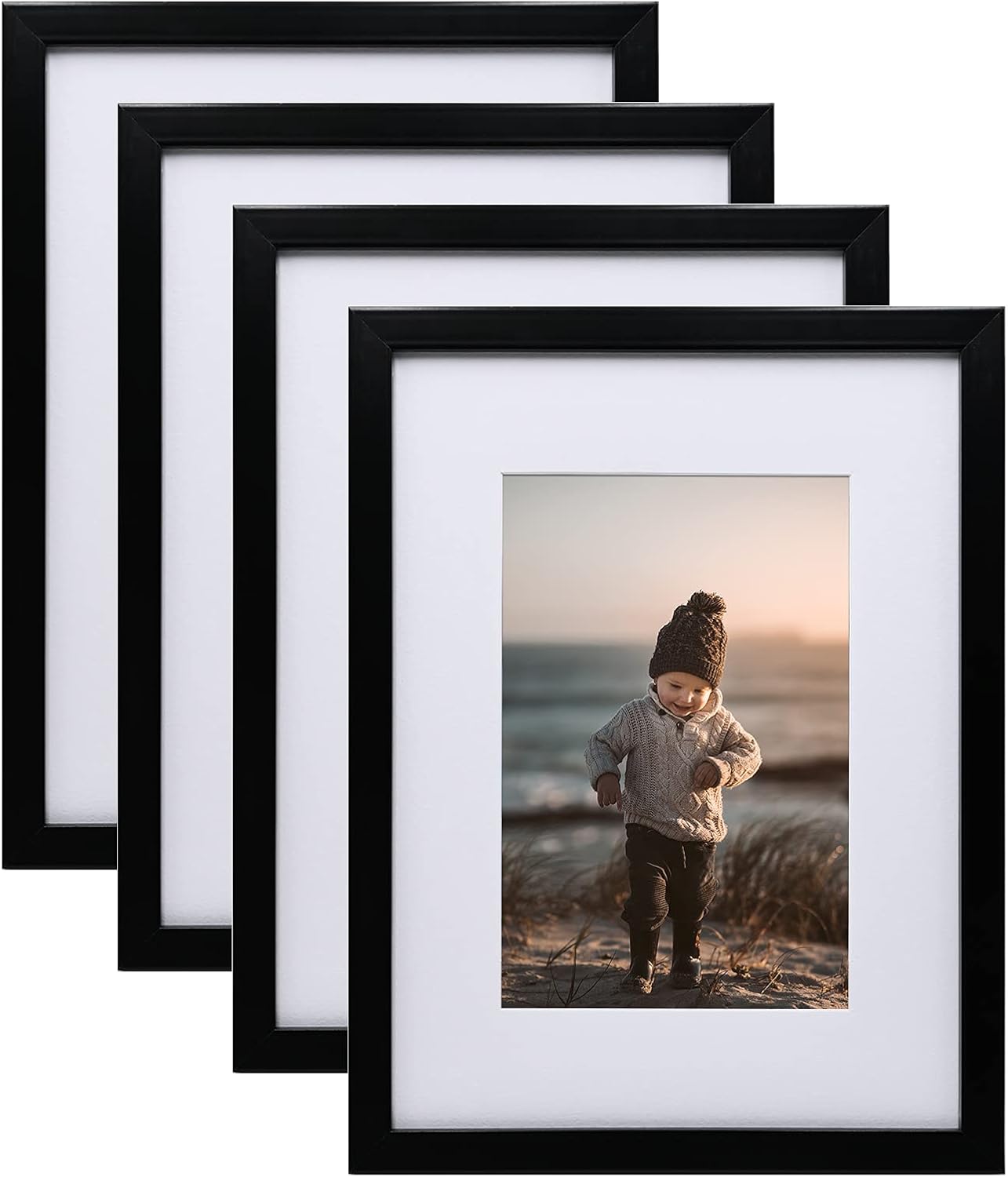 KINLINK A4 Picture Frames Black, Photo Frames with