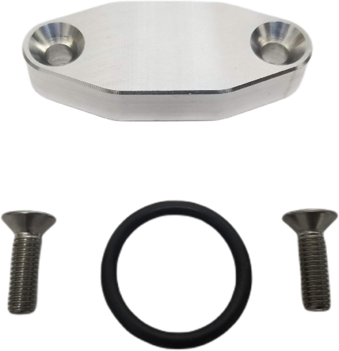 LSX Oil Port Adapter Billet 1/8" NPT Oil Cooler Block Plate LS1 LS6 LQ4