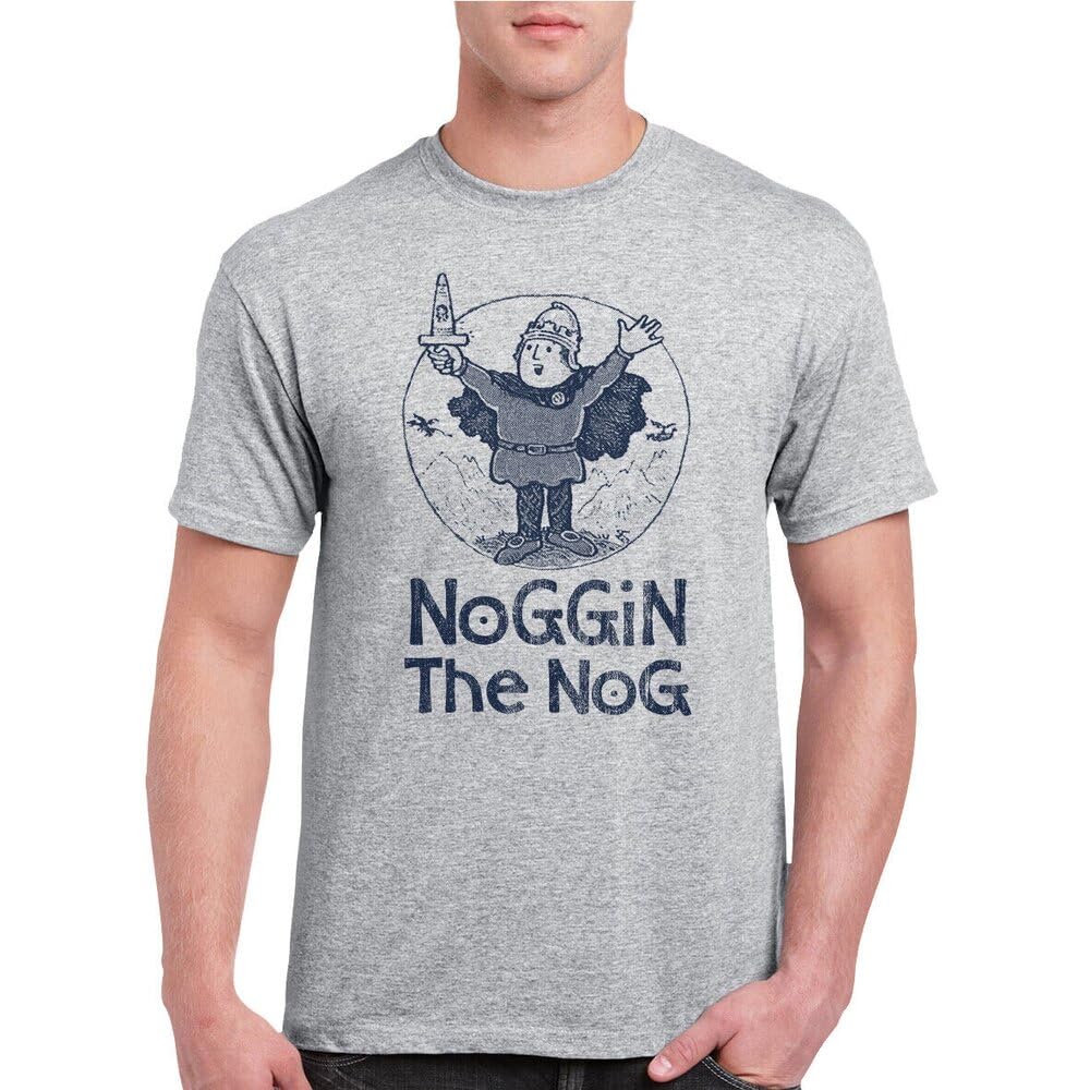 TANUVJXK Noggin The Nog T-Shirt Birthday Gift Grey XXL