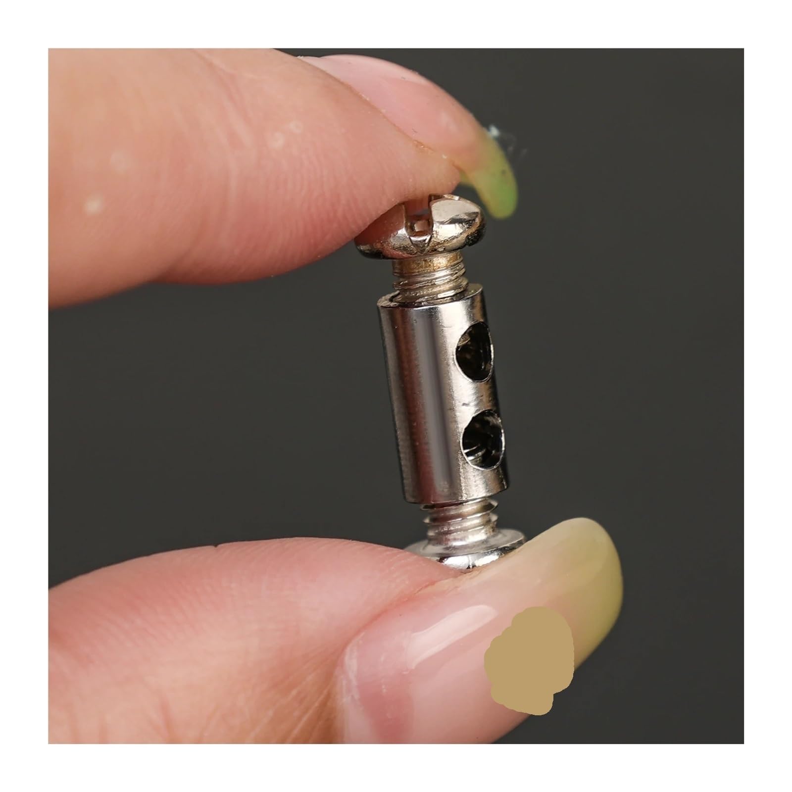 10-100 pezzi di clip for imbracatura cavi metallici con doppi fori regolabili, morsetti, viti, hardware fisso, cavo in acciaio, fissaggio in metallo rame per Fune(100PCS)