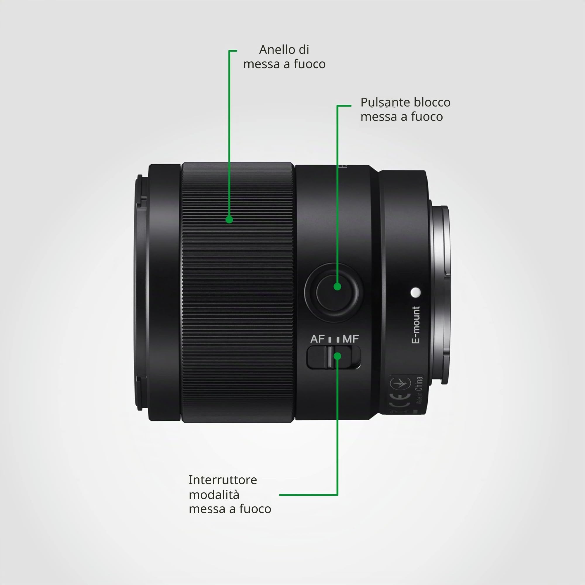 Sony SEL35F18F – 35mm f/1.8 Obiettivo Grandangolare (Full Frame, E-Mount, Leggero e Nitido, Ideale per Street e Reportage, Compatibile con Alpha 7/9/1)