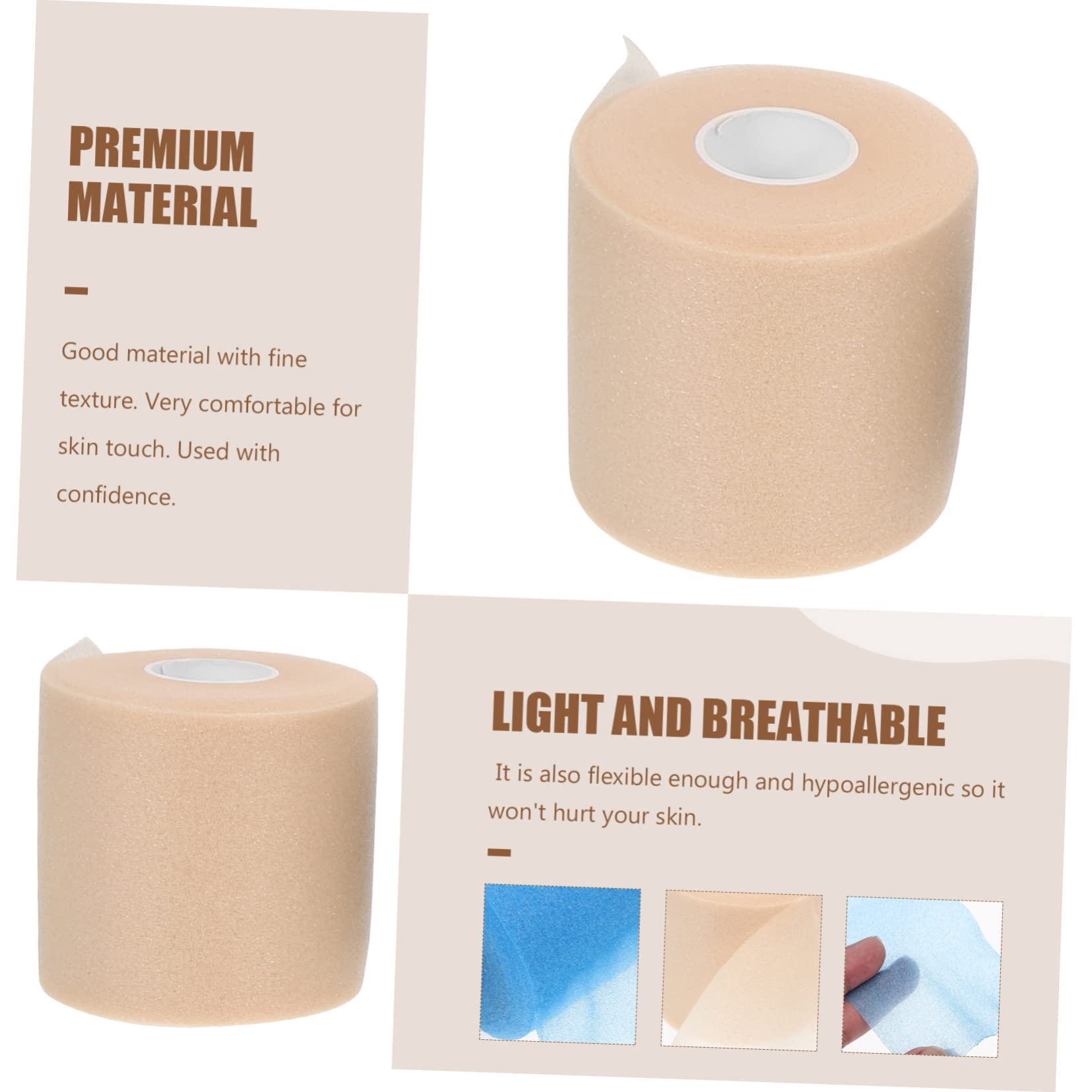 Toddmomy 2 Ensembles Bandes Élastiques De Préparation Bandages Pour Peau Peau Blanc Bleu Noir Pour Athlètes Et Soutien Musculaire 4 Rouleaux*2