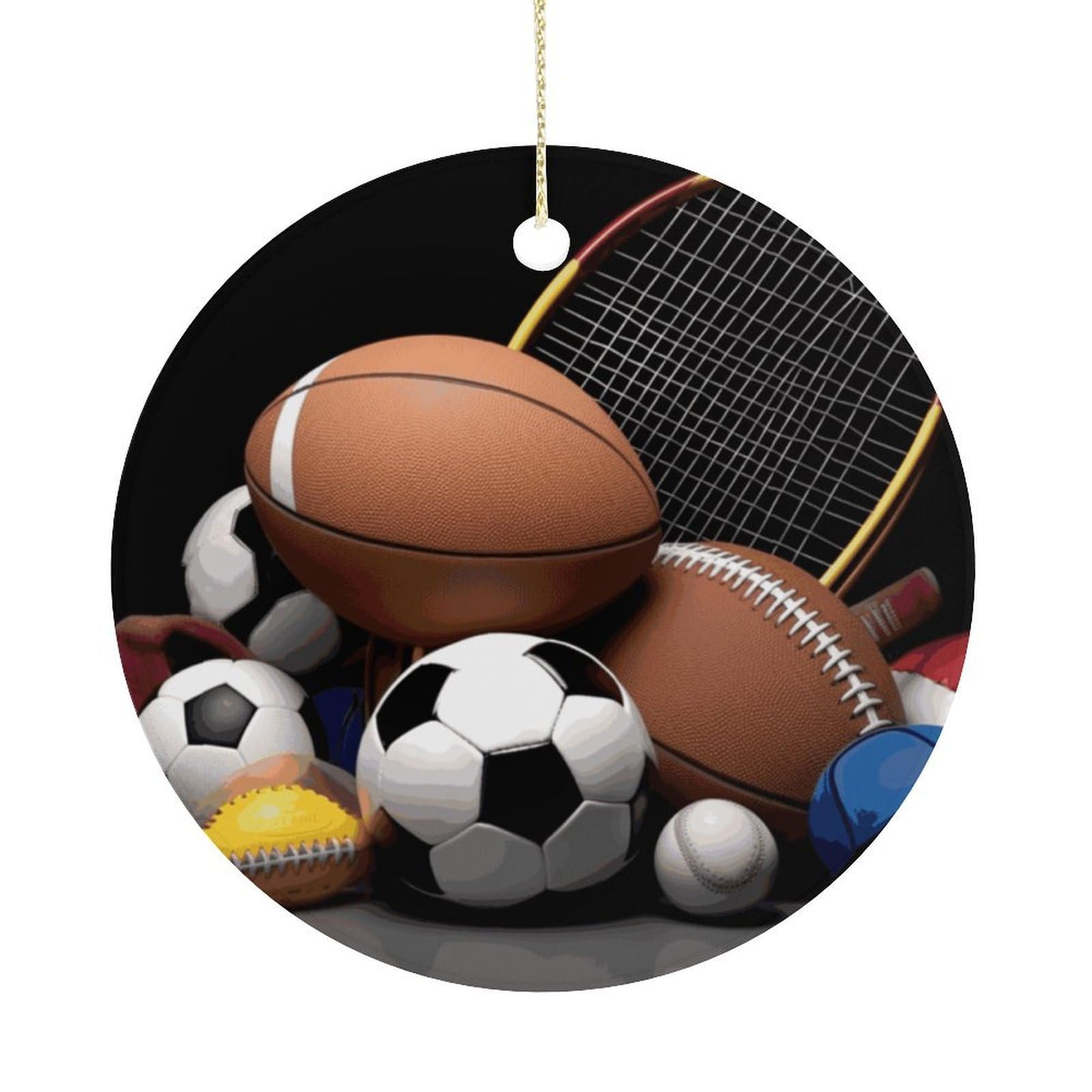 Adfgyerh Women's Style Sports Themed Hanging Ceramic Ornaments, Christmas Tree Decorations, Funny Home Decor Gifts For Sisters & Work Best Friends