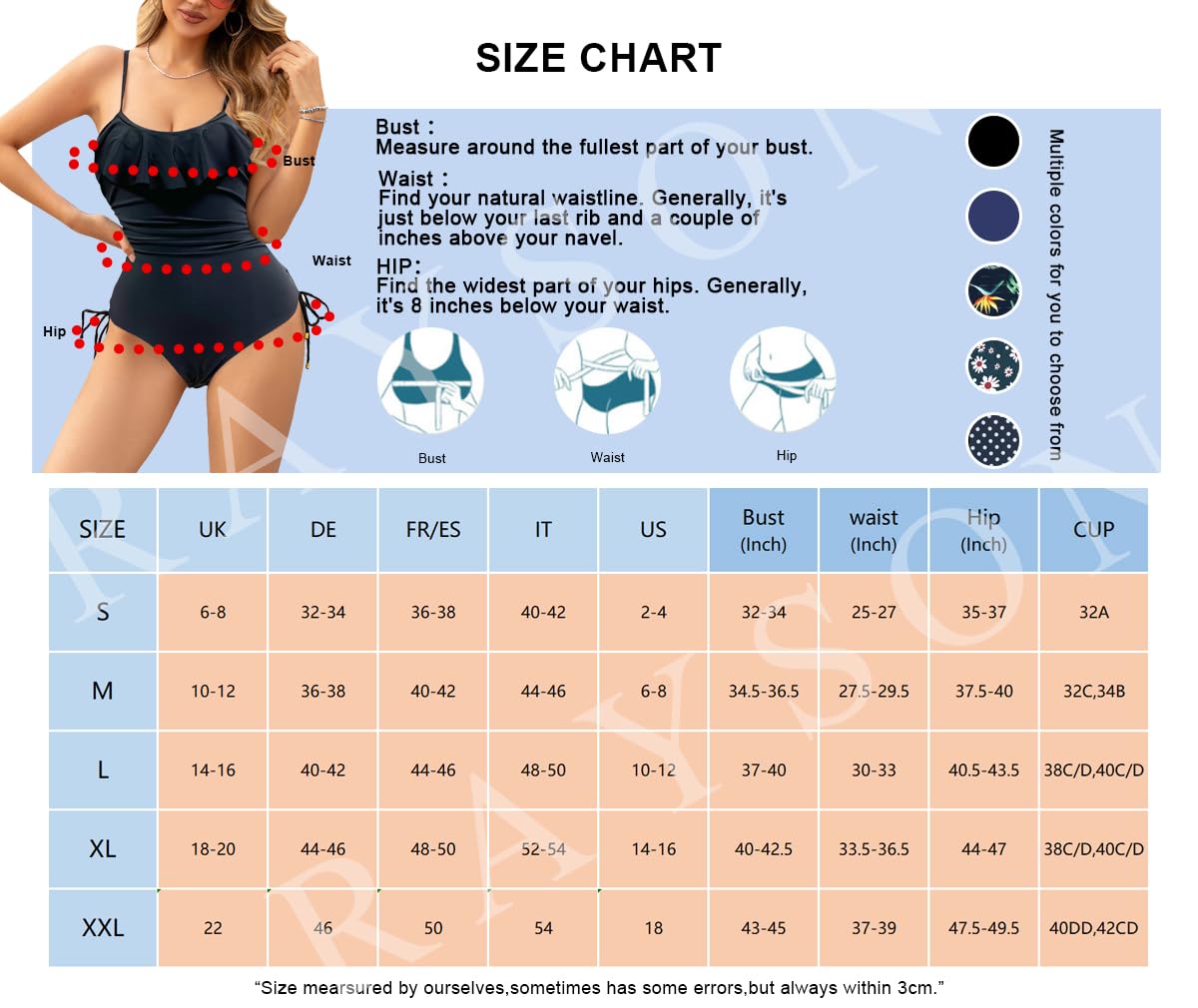 Costume da Bagno Intero da Donna Push Up con Volant Monokini Senza Schienale Controllo della Pancia Sling Costumi Interi Piscina Contenitivi Pancia Piatta Ruffle Imbottito Swimwear