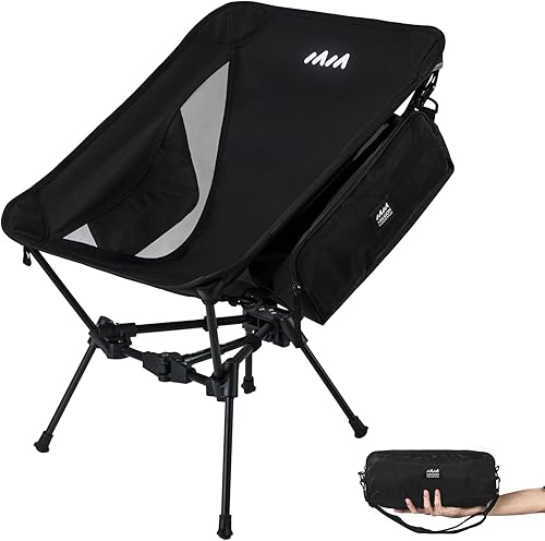 UltraPort - Silla de camping portátil, silla plegable ligera, silla de mochilero ultraligera para campamento al aire libre, senderismo, viajes,