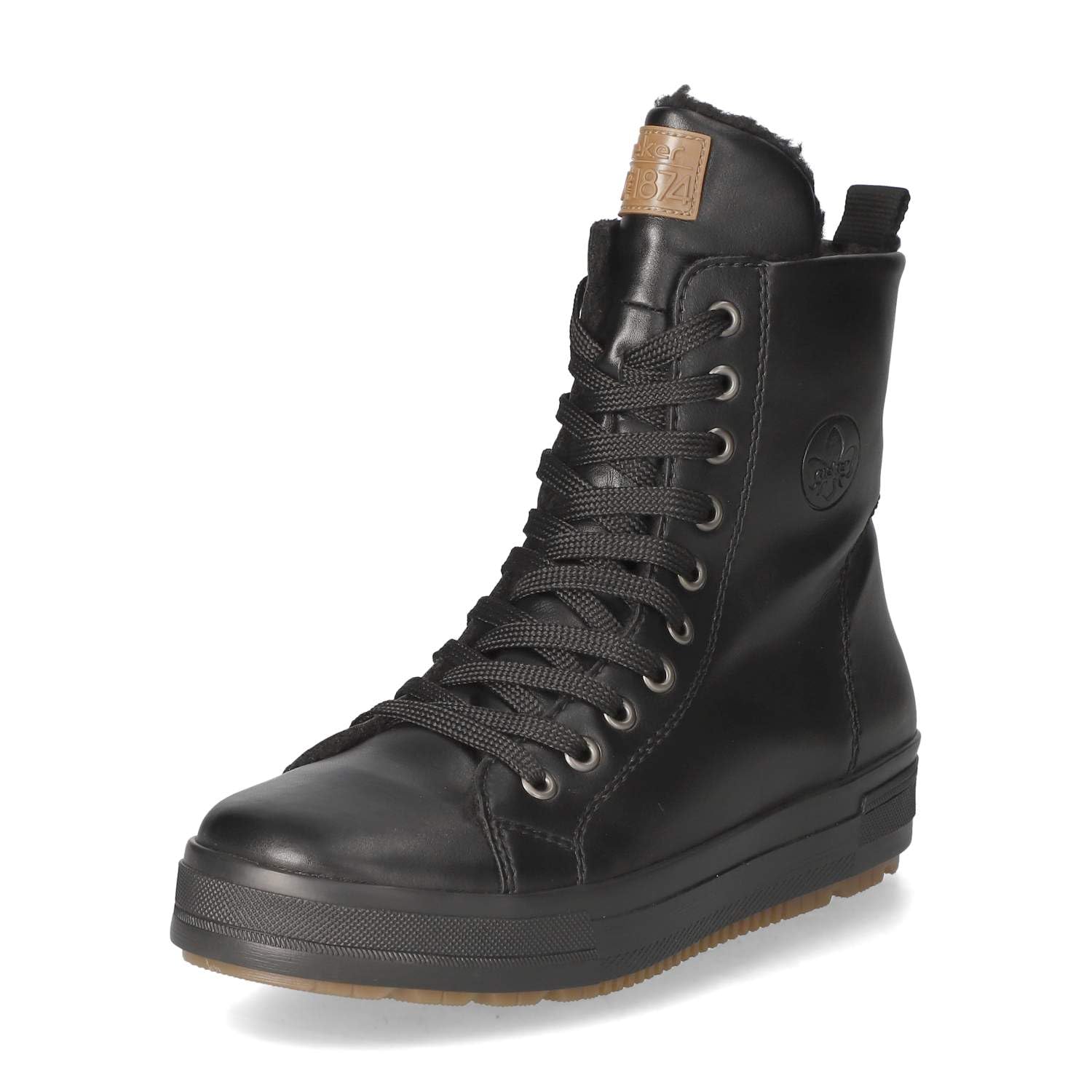 Rieker N2709-00 Ladies Black Zipper Colour: Black, Size: EU 41 / UK 7.