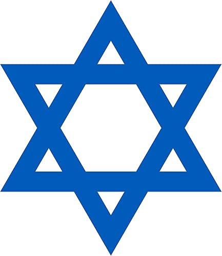 Star of David Israel Sticker Support Israel 4x4 Decal Transparent Background disponible en Yaxa Guatemala