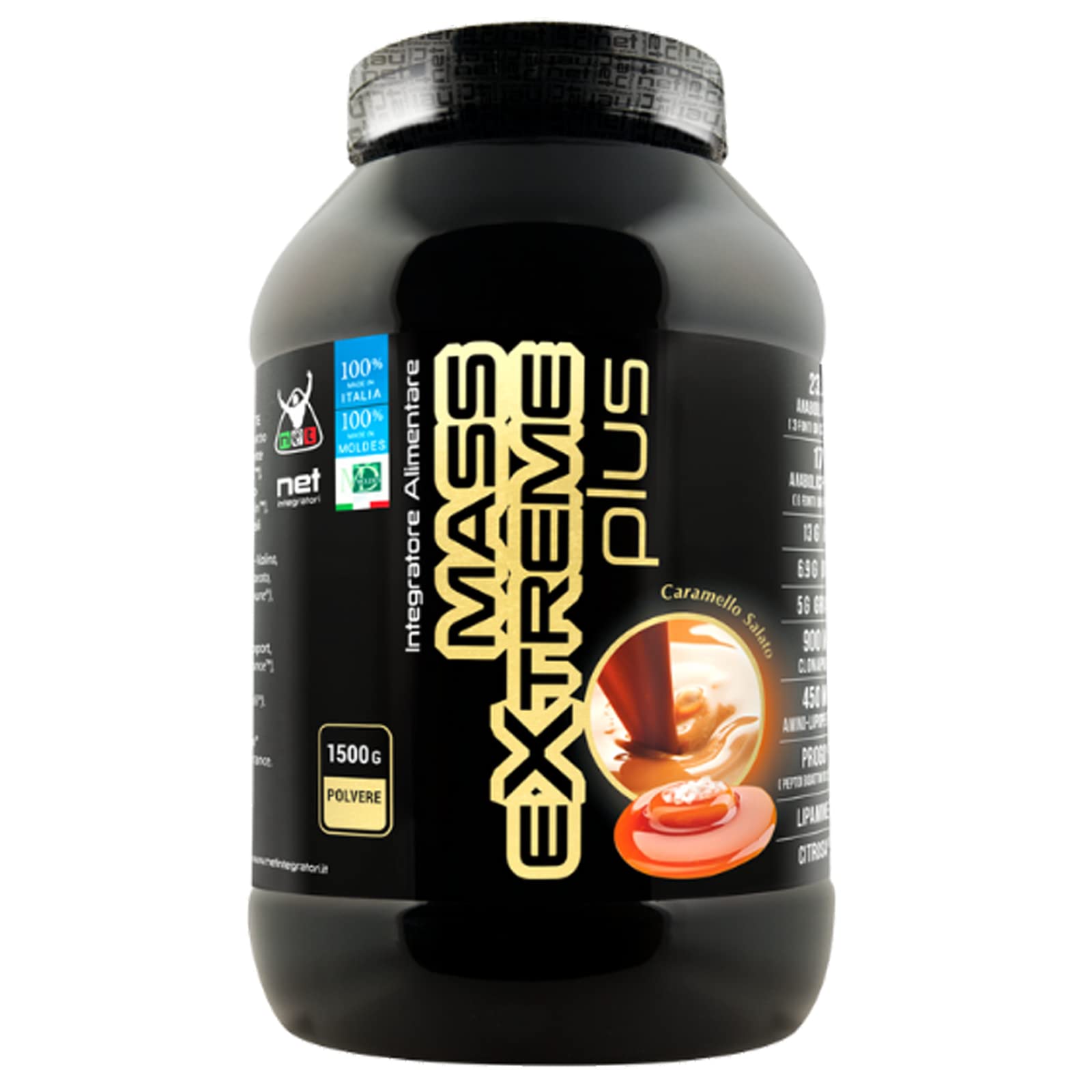 Net Integratori Mass Extreme PLUS Caramello salato 1500g