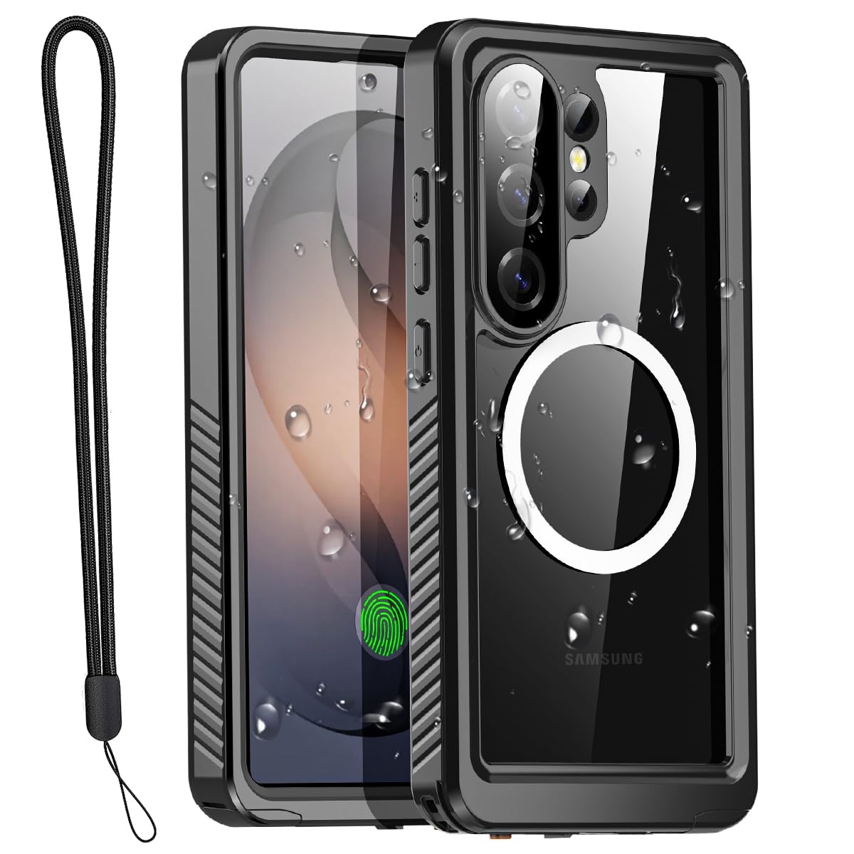 AICase Waterproof Case for Samsung Galaxy S26 Ultra Clear MagSafe Water Proof Snowproof,Dustproof and Shockproof,IP68 Real 360 Full Body Protection Fully Sealed Underwater Cover for Galaxy S26 Ultra