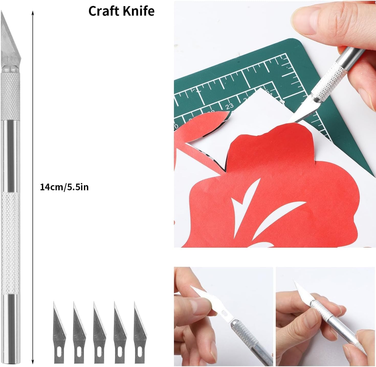 14Pcs Car Window Tint Application Tools Kit,Window Tint Kit, Tinting Tools,Auto Vinyl Wrap Installation Kit with Squeegees, Knife Blades, Spray Bottle for Car Film