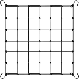 Scrog Netz Pflanzennetz Grow Netz 60x60, Pflanzennetz Elastische Ranknetz für kletterpflanzen Gartennetze mit 4 Haken für GemüSe-,Obst-Und Blumenpflanzen Verwendet (Kann auf 90 * 90cm gedehnt Werden)