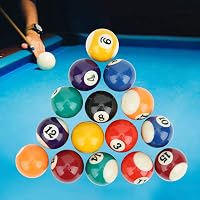 Keenso 38 mm-es Mini Biliárdgolyó Készlet - 16 db Színes Gyermek Biliárdgolyó Ütésálló Műgyantából, Játékterembe, Edzéshez, Tökéletes Gördül 8