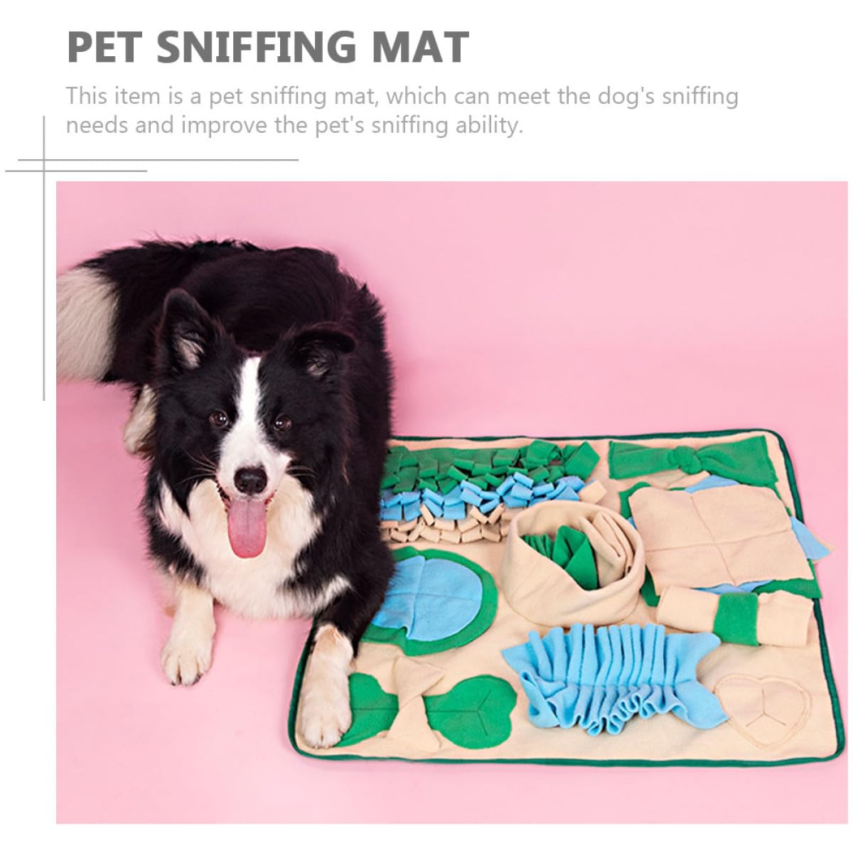 Schnüffelmatte für Hunde, Futterspielmatte aus Polarfleece, 1 Stück