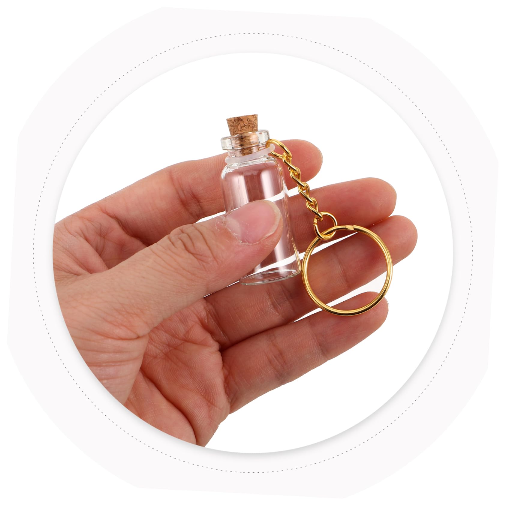 16 Mini Bouteilles En Verre De 40 Ml Avec Liège, Tube à Essai De 30 X 85 Mm Avec