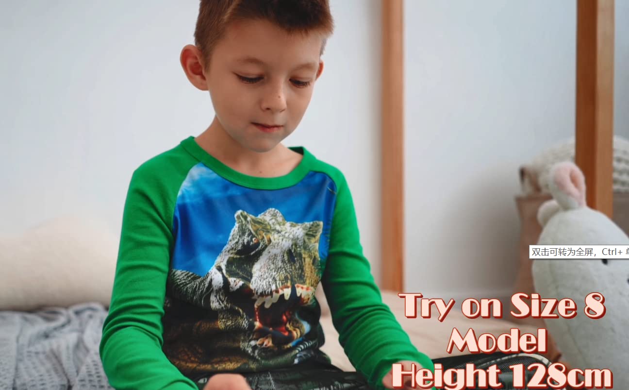 Pigiama per ragazze Set 100% Cotone PJs Bambino Manica Lunga Pigiami Vestiti per bambini 2 Pezzi Outfit 1-8 Anni