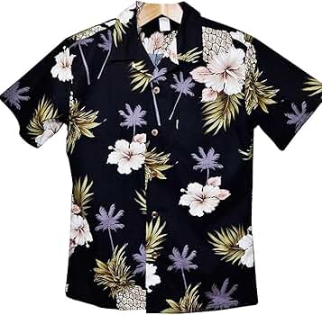 CALEE 美品 パイナップル 柄 アロハ シャツ M 黒 ブラック キャリー CALEE 美品 パイナップル 柄 アロハ シャツ M 黒 ブラック