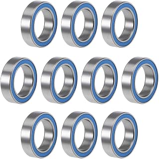 uxcell 6700-2RS Deep Groove Ball Bearings Z2 10mm x 15mm x 4mm Double Sealed Chrome Steel Blue Cover 10pcs